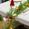 9FT Pre-lit Christmas Garland, 30 LEDs Xmas Lighted Garland with Pinecones